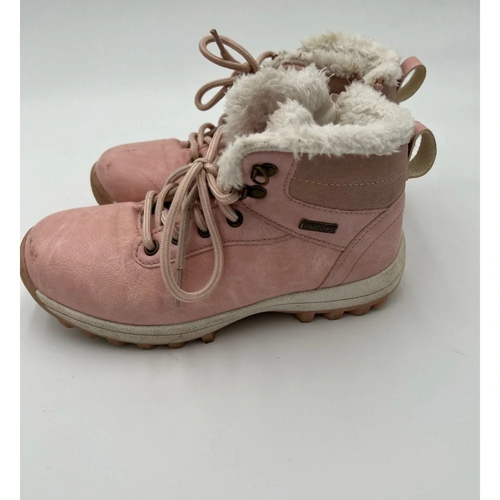 Mishansha Kids Snow Boots Water Resistant Warm Inside Boys Girls Hiking Boots